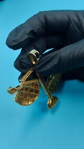 Pendentif Hip Hop Diamant Loyalty Money pour Hommes, Style Urbain et Soirée, Disponible à la Vente - Exportateur Indien - Product Image 5