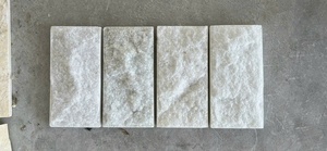 Marbre blanc brut naturel moderne exceptionnel, ignifuge, pour revêtement mural extérieur, façades, décoration - Product Image 5