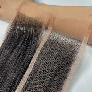 Dentelle vietnamienne fermeture cheveux humains Remy Extensions droite soyeuse naturel noir cuticule aligné cheveux tissage Machine Double cheveux - Product Image 3