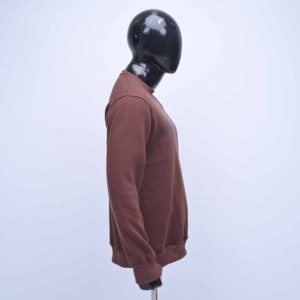 Sudadera con cuello redondo personalizada de alta calidad, 100% algodón polar, con logo, para hombre, diseño sólido, moderna, de invierno, OEM - Product Image 4