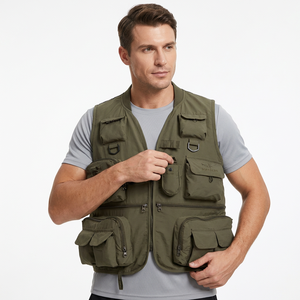 Gilet Safari Multi-Poches Respirant à Fermeture Éclair pour Hommes - Product Image 2