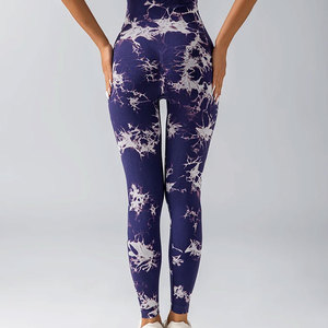 Nouveaux Leggings de Sport Sans Couture pour Femme, Taille Haute, Effet Push-Up, Grande Taille, Respirants, en Maille, Design Décontracté - Product Image 3