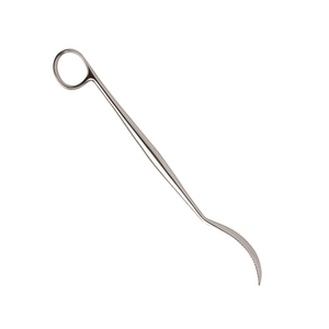 Rétracteur osseux Lane à levier dentelé, finition Dall, en acier inoxydable, instrument chirurgical orthopédique, poignée annulaire - Product Image 3