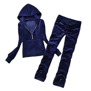 2024 New Style <b>Women's</b> <b>Velvet</b> Track Suits 2-Piece Winter Outfit with Hoodies and Pocket <b>Trousers</b> - Product Image 1