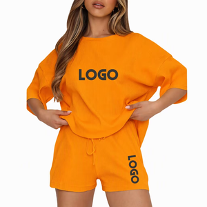Women's 2 Piece Pink Velvet Hooded Sports <b>Set</b> With Rhinestone Lettering <b>Short</b> Sleeve Crop <b>Top</b> <b>And</b> Above Knee <b>Shorts</b> Spring - Product Image 5