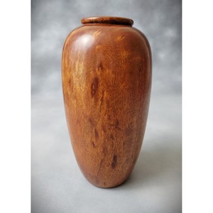 Bol en bois d'acajou tourné à la main - Finition brillante, récipient décoratif en bois, vente en gros - Product Image 1