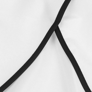 Tablier de Coiffure Professionnel Blanc en Polyester Résistant à l'Eau pour Salon de Coiffure, Coupe de Cheveux, Coloration et Coiffage, Réutilisable et Ajustable - Product Image 6