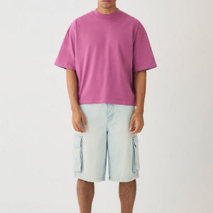 Camiseta de Hombre de Alta Calidad, Estilo Vintage, Hombros Caídos, 100% Algodón, Corte Holgado, Diseño Moderno, Venta al Por Mayor - Product Image 1