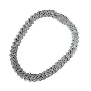 925 argent Sterling plaqué or blanc VVS Moissanite 19MM coupe brillante Hip Hop glacé Miami cubain lien chaîne hommes fête de mariage - Product Image 1