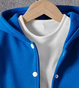 Boys' Casual Baseball Uniform Jacket Coat Autumn/Winter High School 100% Cotton Canvas Youngsters' Winter Outfit Classic Korean - Product Image 4