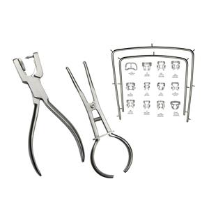 Premium Dental Rubber Dam Starter Kit 18 Pcs For Isolation Procedures With <b>Frame</b> Punch <b>Clamps</b> Dental Instruments - Product Image 2