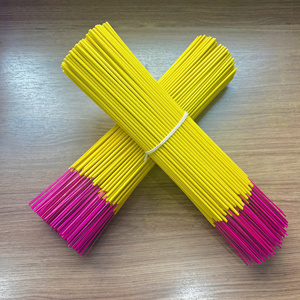 Encens religieux GMEX de haute qualité, jaune, avec bâtonnets en bambou rose, en provenance du Vietnam - Product Image 3