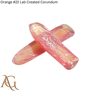 # 22 zafiros naranjas de corindón cultivados en laboratorio, sintéticos, creados por fusión de llama, gemas simuladas para corte lapidario. - Product Image 1