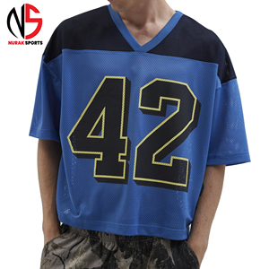 Maillot en maille pour homme, coupe ample, matière légère et respirante, logo personnalisé, service OEM chez NURAK, qualité supérieure. - Product Image 1