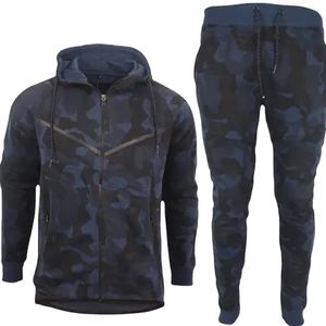 Venta al por mayor de sudaderas con capucha de alta calidad chándales 100% de algodón chándales para hombres con logotipo personalizado chándal informal de los hombres para Unisex - Product Image 2