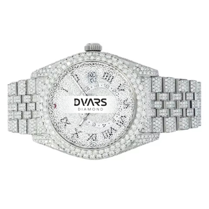 Reloj de Pulsera de Cuarzo Visionario para Ejecutivos, Aleación Premium, Resistente al Agua, Cristal de Zafiro, D Color VVS1, Diamante Moissanita, Corporativo - Product Image 1
