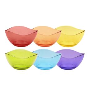 Ensemble de 6 bols en verre multicolores style Copenaghen de la marque Excelsa - Product Image 1