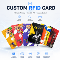 Tarjeta RFID Premium de 13.56MHz con Memoria de 1K, Certificación ISO, Impresión a Todo Color Personalizada, Tarjeta Inteligente de PVC para Control de Acceso