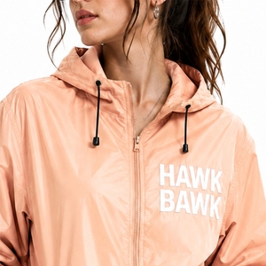 <b>Women</b>’s <b>Lightweight</b> Travel Windbreaker <b>Jacket</b> Smooth Zip Front Comfortable Side Pockets Adjustable Hood Detail - Product Image 4