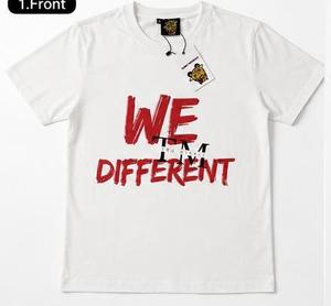 T-shirt en coton blanc à manches courtes pour homme avec imprimé de dessin animé, col rond, coupe classique, style décontracté - Product Image 6