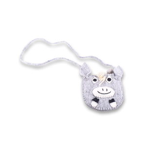 Sac en feutre à motif de tête d'âne pour enfants et adolescents - Product Image 1