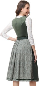 Vestido Dirndl Bávaro para Mujer, Traje Tradicional para el Festival de la Cerveza de Oktoberfest, Delantal de Poliéster, Elegante Estilo Alemán - Product Image 5