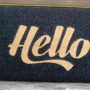 Tapis d'entrée en caoutchouc de fibre de coco de haute qualité Non brosse Durable antidérapant piégeage de la saleté facile à nettoyer Design moderne élégant - Product Image 4