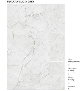 Carreaux de sol et de mur en porcelaine de haute qualité, aspect marbre brillant, poli et émaillé, 600x1200 mm, pour salle de bain et salon - Product Image 4