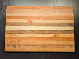 Personalized Walnut Cutting <b>Board</b> Rectangle Anti Slip Chopping Block Kitchen Serving Tray With Engraved Names And Date By UO - Product Image 3