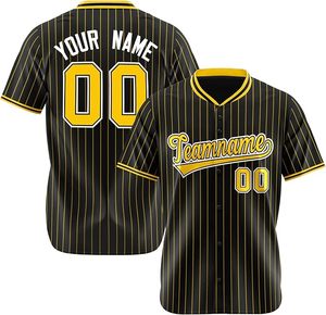 Camiseta de Béisbol para Adultos 100% Poliéster, Nombre del Jugador Personalizado, Color Sólido, Secado Rápido, Uniforme de Equipo, Servicio OEM - Product Image 2