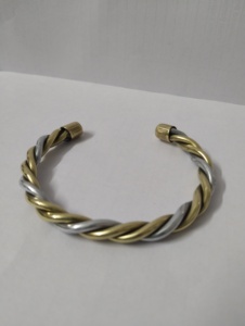 Juego de Pulseras Magnéticas de Cobre al por Mayor, Diseños Surtidos, Textura Retro, Pulsera Magnética de Cobre, Paquete Variado - Product Image 4