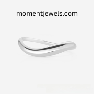 925 Sterling <b>Silver</b> Geometric Band <b>Ring</b> Modern Minimalist Stackable Design Elegant Everyday Jewelry for Women - Product Image 4