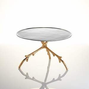 Support à gâteau de luxe élégant fait main en aluminium à 3 niveaux doré personnalisé pour mariage, fête et événement, marque CRAFT ASCENT - Product Image 3