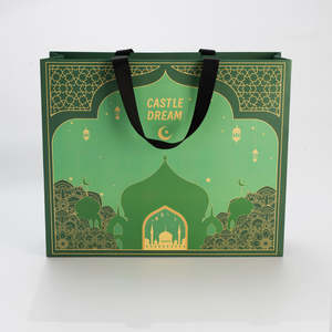 Sac Cadeau de Luxe en Papier Blanc Artisanat en Papier d'Art avec Poignée en Ruban, Sac d'Emballage Personnalisé avec Logo Imprimé pour le Commerce de Gros - Product Image 3