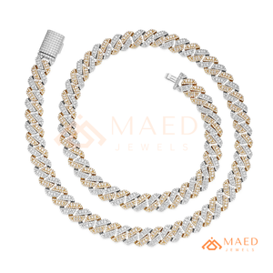 Luxury Moissanite Cuban Link <b>Necklace</b> 18K Gold Plated Hip Hop Chain <b>Statement</b> Jewelry Gift for Women and Men - Product Image 5