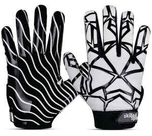 WARPRO INDUSTRY Men's American Football <b>Gloves</b> Logo Professional Sticky Grip Quick Drying Breathable Comfort Fit Sports - Product Image 6