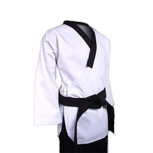 Uniforme de Taekwondo de tela ligera para entrenamiento y práctica de artes marciales tradicionales, cómodo para el movimiento. - Product Image 3