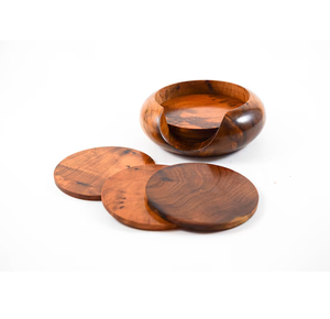 Posavasos Octagonal de Madera de Alta Calidad, Clásico, Ecológico, de 6 mm de Grosor, Personalizable con Soporte, Gran Venta - Product Image 1