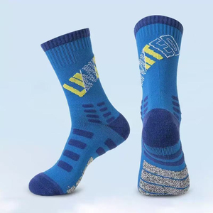 Chaussettes de basketball professionnelles - Semelle épaissie en tissu éponge, absorption des chocs, hauteur mi-mollet, tricotées - Product Image 4