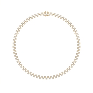Collier tennis Elysia en diamant de culture, argent sterling, plaqué or 9KT, 10KT, 14KT, 18KT, cadeau de bijoux pour fiançailles et mariage - Product Image 4