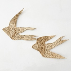 Low price rattan wall art piece natural wall-hanging charm kids birthday party decoration set - Product Image 2