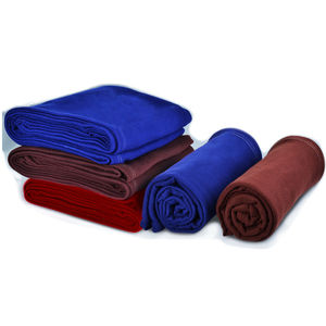 Solid Color Striped Polar Fleece 100% Polyester <b>Throw</b> <b>Blanket</b> Rectangular Folded Knitted Home Use Four Seasons Blue Red <b>Brown</b> - Product Image 1