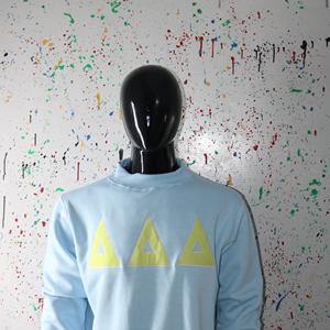 Sweat-shirt à col montant 100% coton avec broderie appliquée, col large, URBAN PRODUCTIONS - Product Image 3