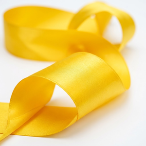 Yellow 25mm Single Face Satin Ribbon Supplier 5 Rolls x 8 Meter Pack for Gift <b>Boxes</b> Floral Displays <b>Wedding</b> Presentation Styling - Product Image 2