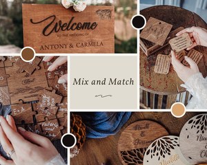 Custom Engraved Wooden Magnetic Bottle Opener Round Fridge Magnet Personalized Wedding Favor <b>Drink</b> <b>Coaster</b> Gift - Product Image 5