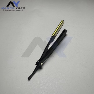Professional Barber Swing Lock <b>Straight</b> Edge <b>Razor</b> for Men Stainless Steel Replaceable Half Blade Hygienic Close Shave Shavette - Product Image 4