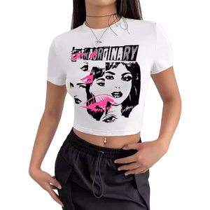 Camiseta de Manga Corta Azul Marino para Mujer, Diseño Personalizado con Logotipo en la Parte Delantera, 100% Algodón, Estilo Casual, Camiseta Moderna para Adultos - Product Image 5