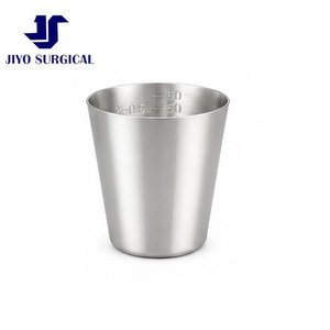 High Quality Stainless Steel Medicine <b>Measuring</b> Glass 90 × 90 mm Reusable Medical Dosage <b>Cup</b> with Engraved Internal Graduation - Product Image 4