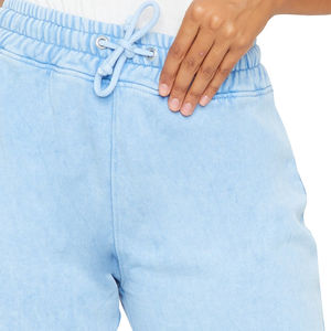 Joggers pour femmes entièrement personnalisables, effet délavé, 100% coton biologique, pantalons de survêtement en molleton français avec strass, personnalisation de la marque - Product Image 4