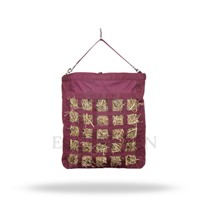 Slow Feed Horse Hay Bag Adjustable Strap Nylon <b>Equestrian</b> Feeding Bag with Front Hole for Stable and Trailer Use - Product Image 3